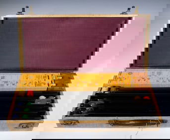 CASED VINTAGE MAHJONG SET BY AP GAMES