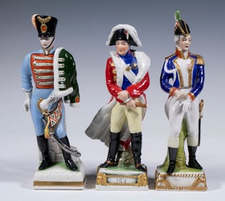 PORCELAIN MILITARY FIGURINES