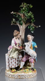 SAXONIAN PORCELAIN FACTORY FIGURAL GROUP