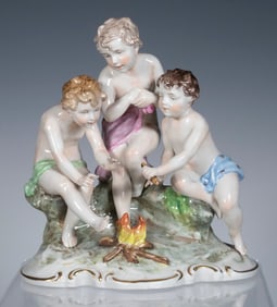 GERMAN PORCELAIN FIGURAL GROUP