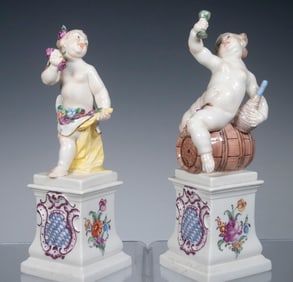 PR NYMPHENBURG PORCELAIN FIGURINES