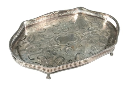 REED & BARTON SILVERPLATE VANITY TRAY