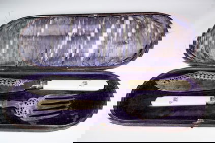 CASED ENGLISH FISH SERVING SET