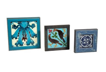 (3) DECORATIVE TILES BY MINTON AND ASSOCIATED WORKSHOPS, C. 1880–1910