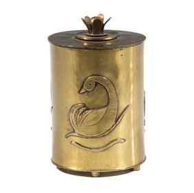 BRASS CANISTER BY ELIZABETH GRAG / GRAG STUDIOS