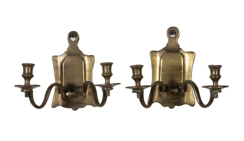 PR BRASS CANDLE SCONCES