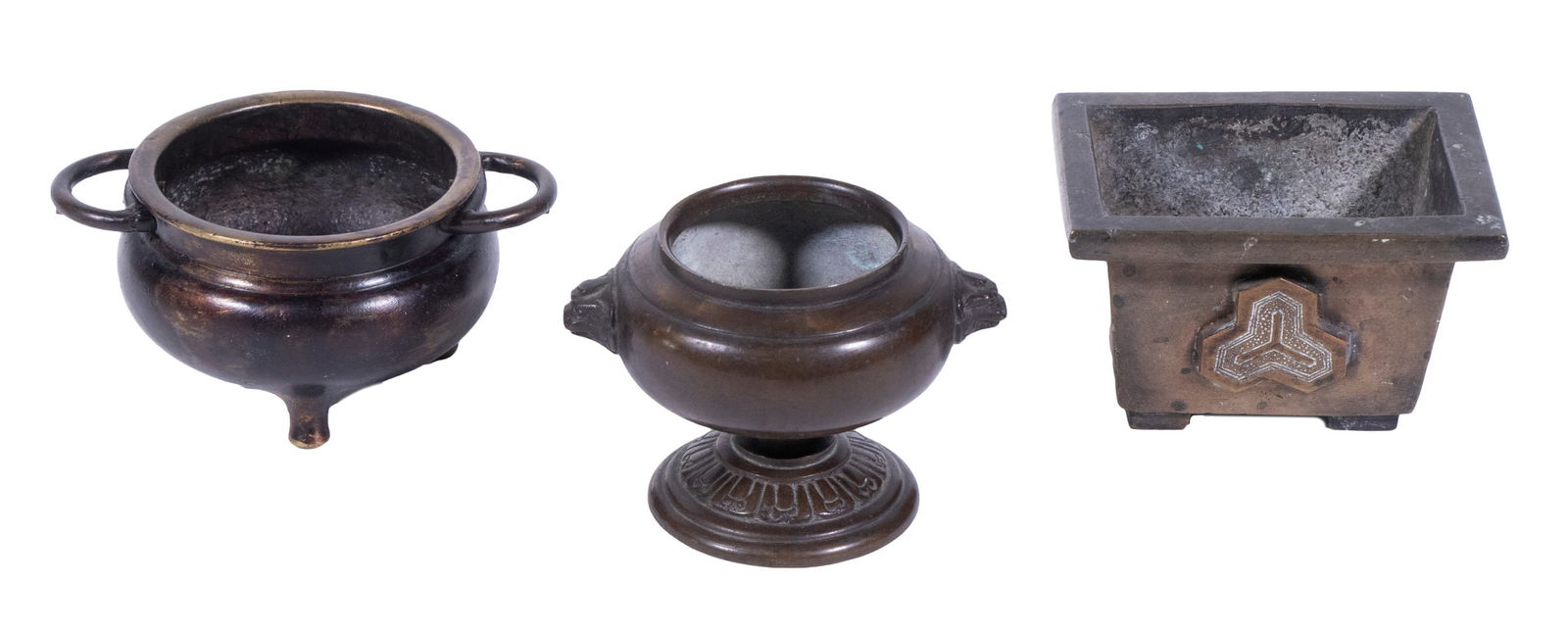 (3) ASIAN BRONZE CENSERS (1 of 3)