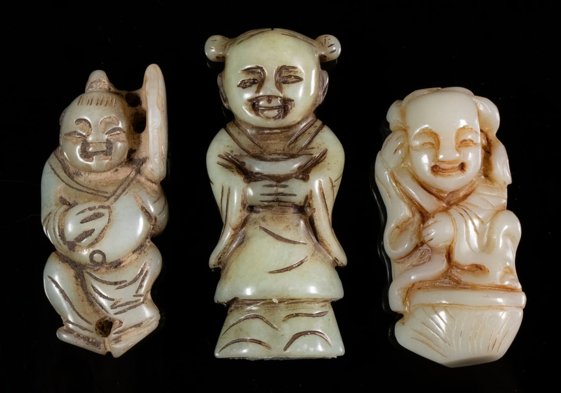 HARDSTONE FIGURAL CARVINGS (1 of 2)