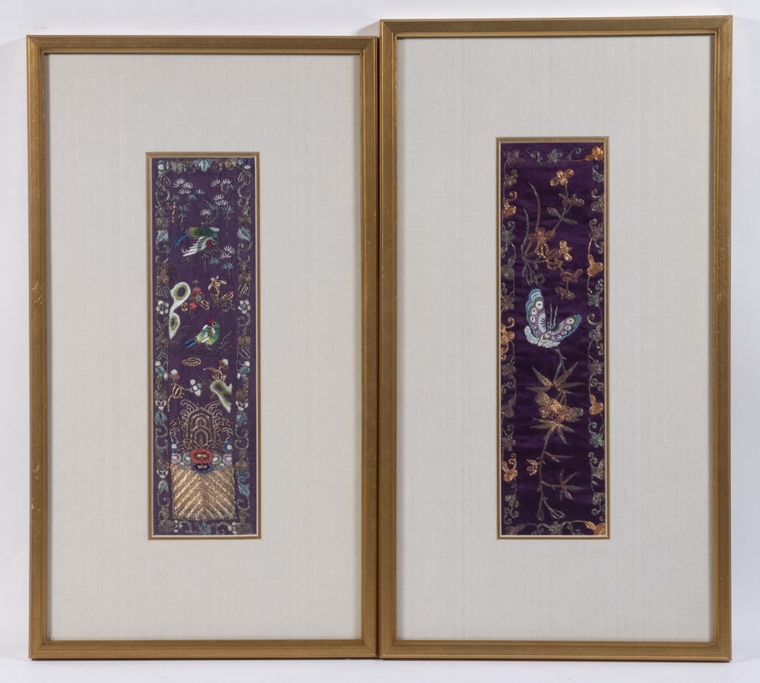 PR FRAMED EMBROIDERED SILK PANELS (1 of 2)
