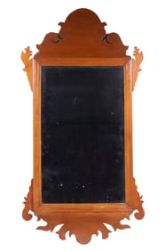 SMALL 18TH C. COUNTRY CHIPPENDALE MIRROR