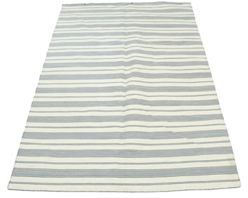 INDIAN FLAT WEAVE CARPET BY DUPRINE, 8'X11'