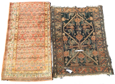 (2) HAMADAN RUGS