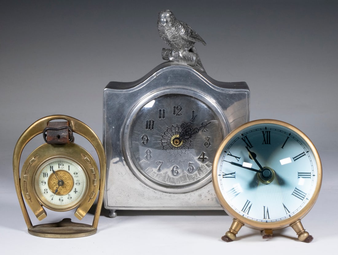 (3) NOVELTY TABLE CLOCKS (1 of 2)