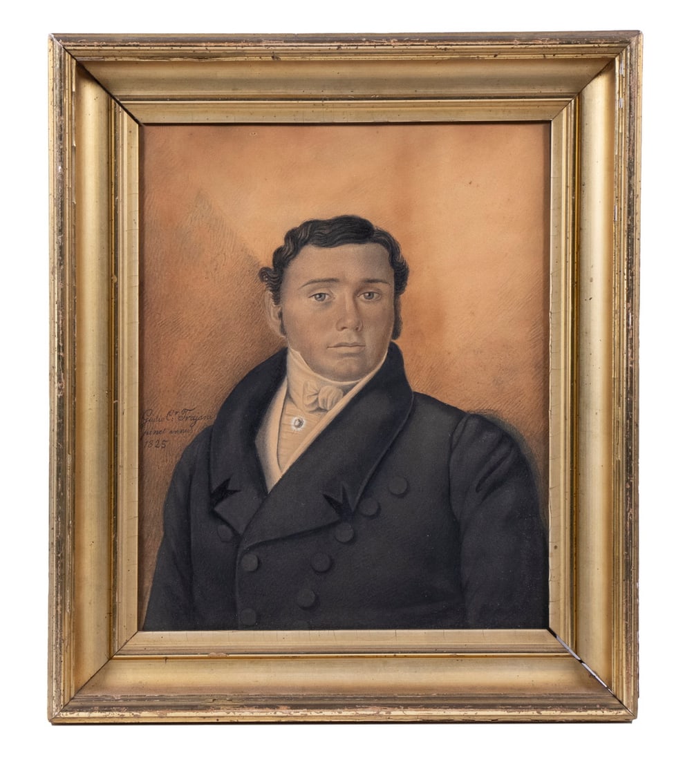 GIULIO C. TRAJANI 1825 DRAWING OF ITALIAN GENT (1 of 5)