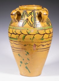 GLAZED REDWARE VASE