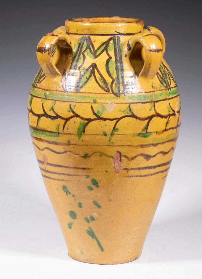 GLAZED REDWARE VASE (1 of 2)