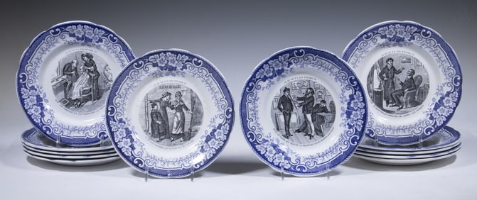 FRENCH TERRE DE FER TRANSFERWARE PLATES