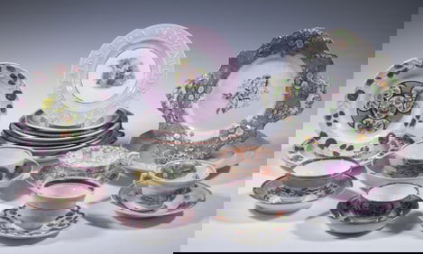 (25 PCS) EARLY ENGLISH CHINA