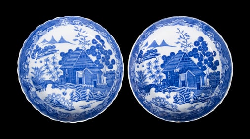 EARLY WORCESTER PORCELAIN BOWLS