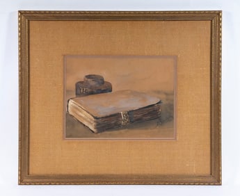 FRAMED WATERCOLOR SIGNED M. GROSSHEIM, CIRCA 1920S