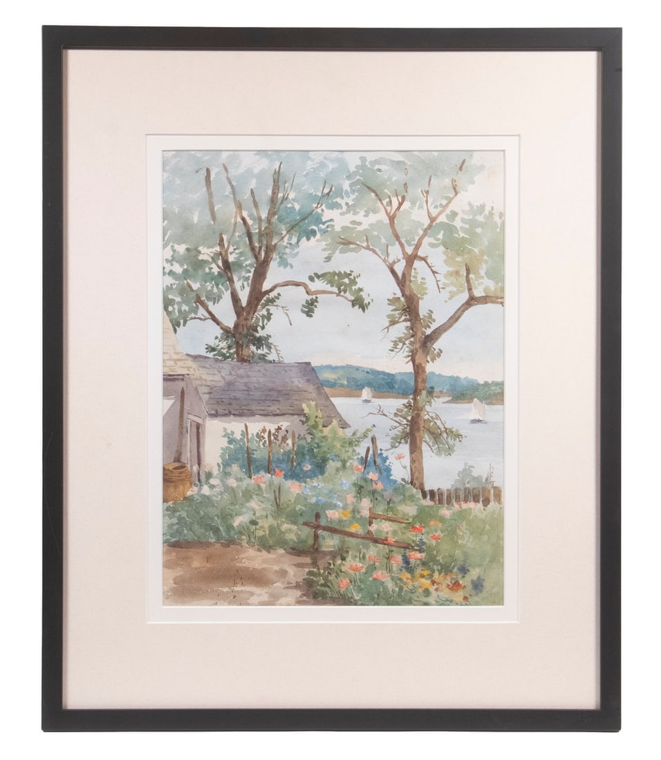 UNSIGNED IMPRESSIONIST STYLE WATERCOLOR (1 of 2)