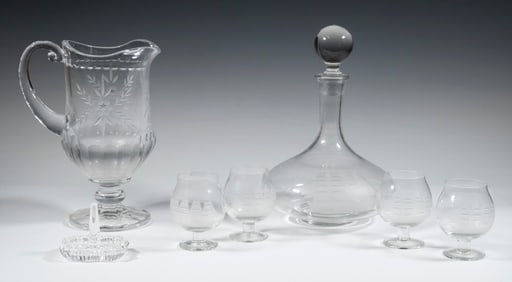 VINTAGE CUT & ETCHED CRYSTAL