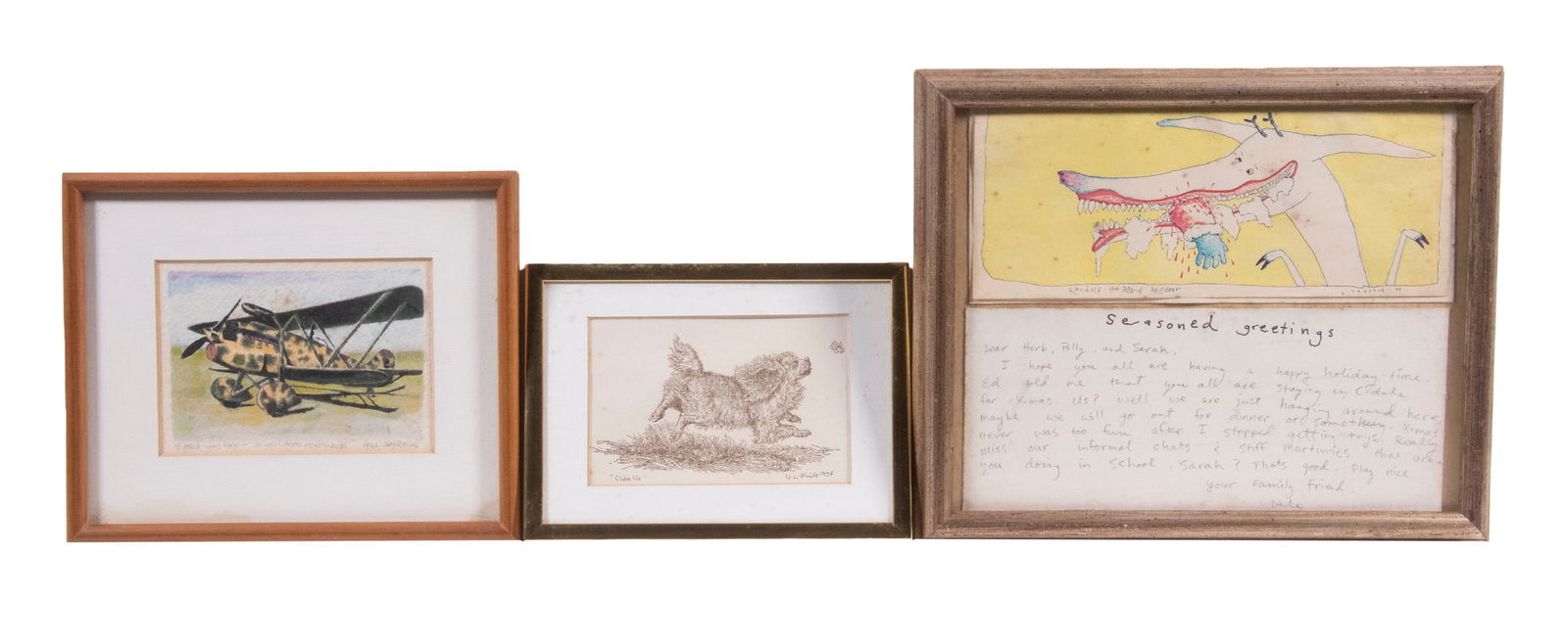 (3) MINATURE DRAWINGS (1 of 4)