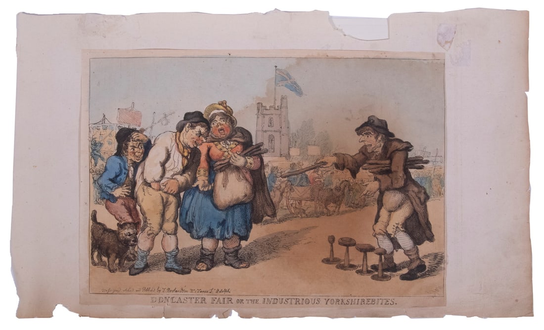 THOMAS ROWLANDSON (UK, 1756-1827), UNFRAMED (1 of 2)