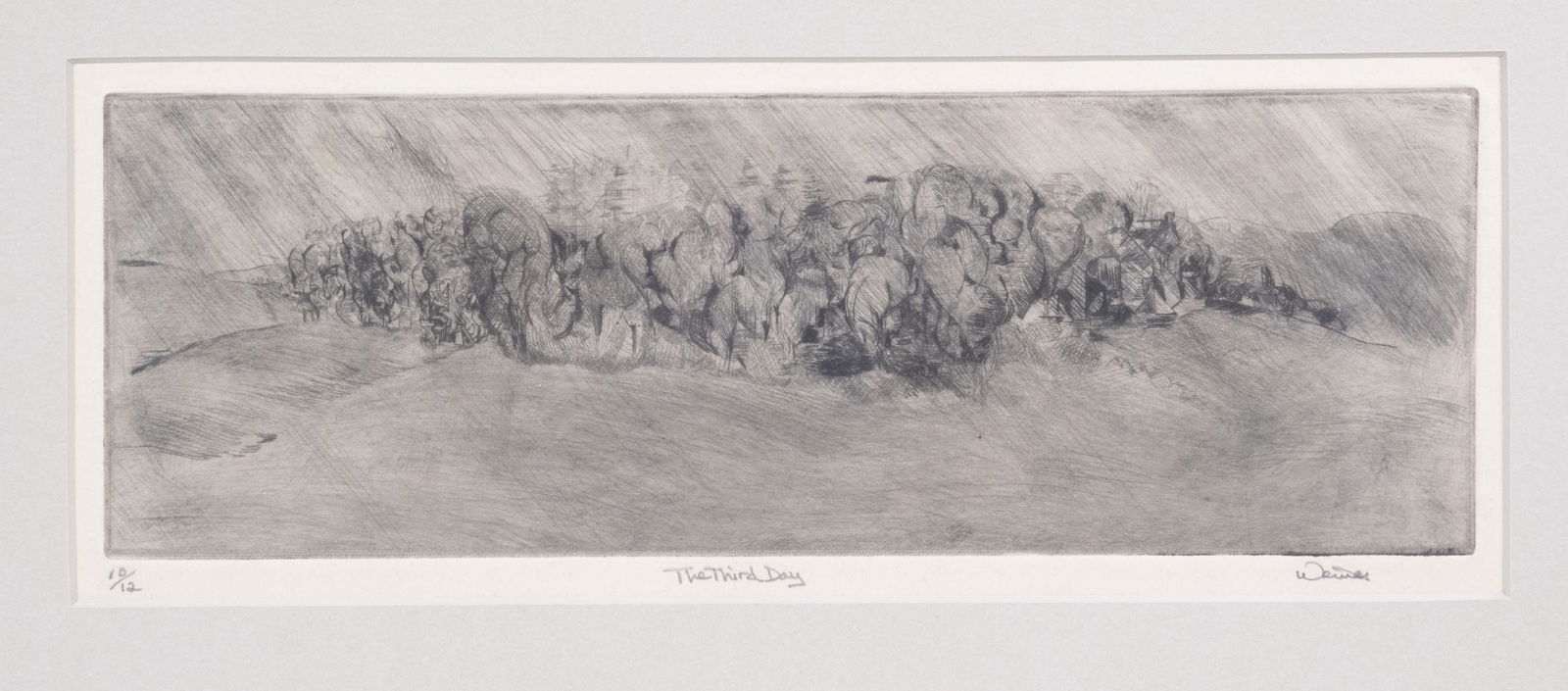 CONTEMPORARY ETCHING SIGNED "WEINER" (1 of 4)