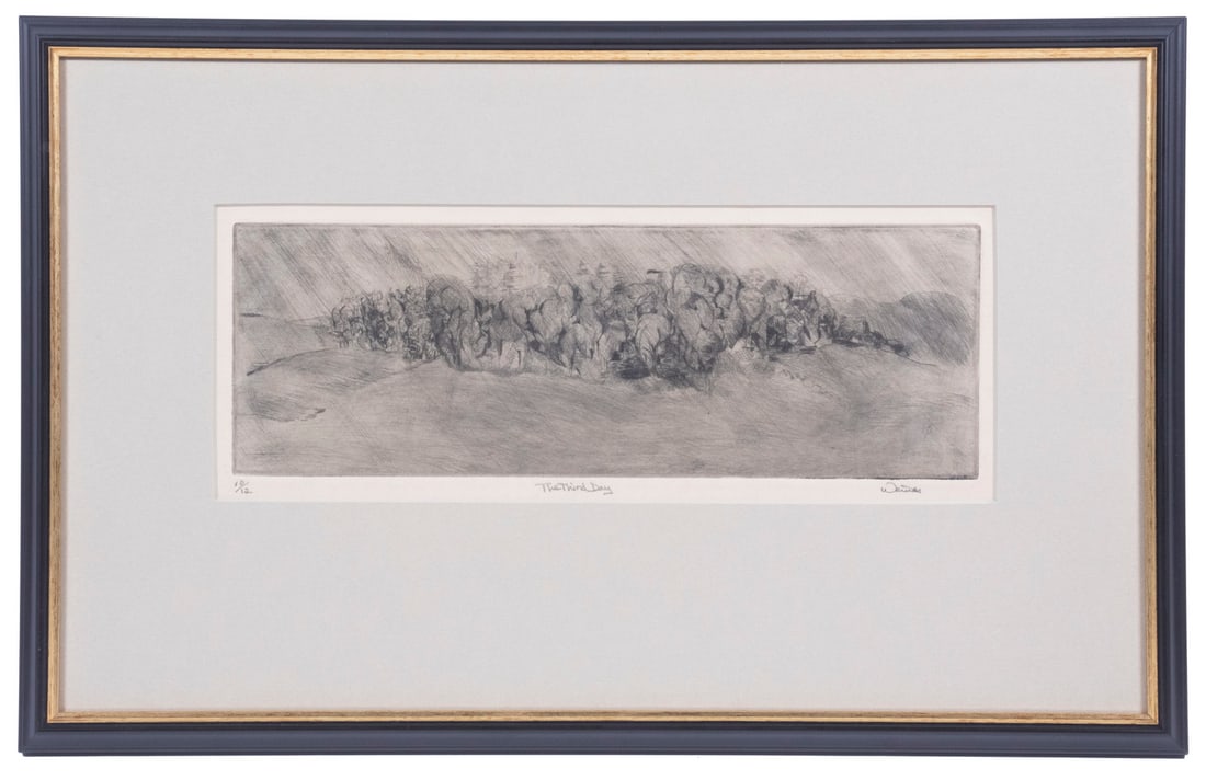 CONTEMPORARY ETCHING SIGNED "WEINER" - 2