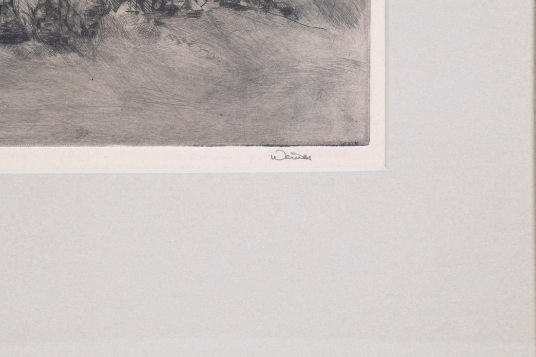 CONTEMPORARY ETCHING SIGNED "WEINER" - 3