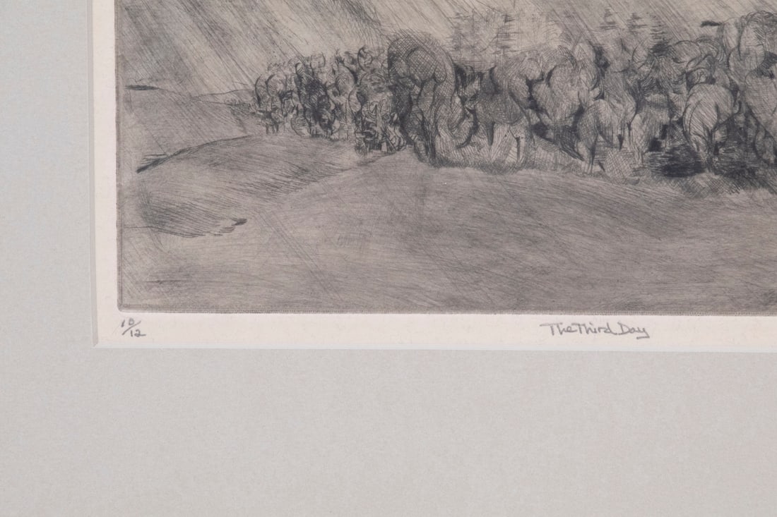 CONTEMPORARY ETCHING SIGNED "WEINER" - 4