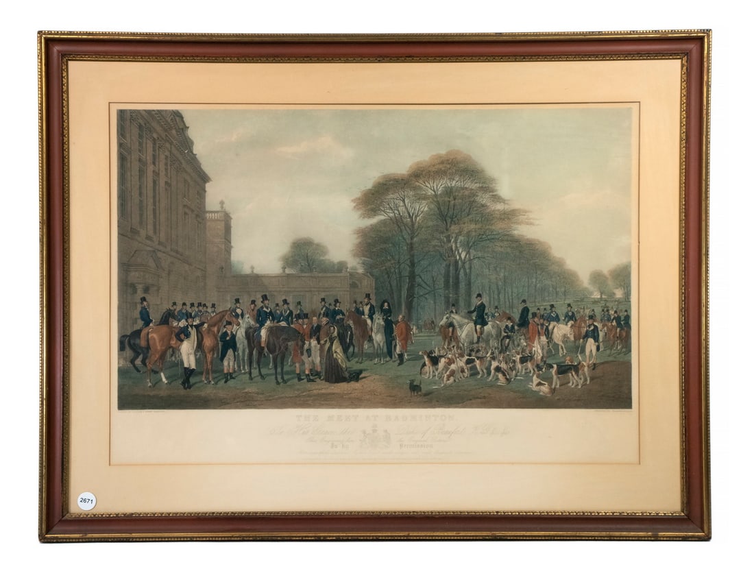 ENGLISH FOX HUNTING PRINT BY WILLIAM GILLER AFTER WILLIAM & HENRY BARRAUD (1 of 3)