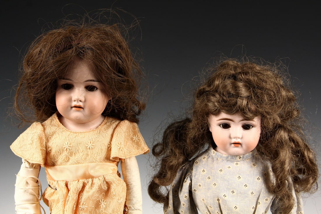 (2) ANTIQUE BISQUE DOLLS - 2