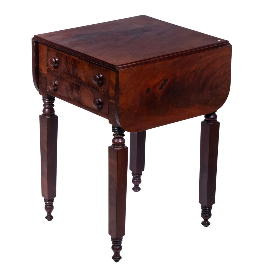SHERATON MAHOGANY DROP LEAF STAND (1 of 6)