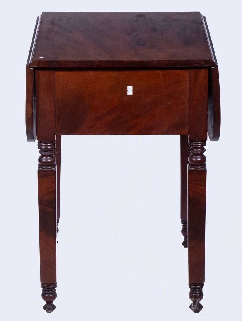 SHERATON MAHOGANY DROP LEAF STAND - 4