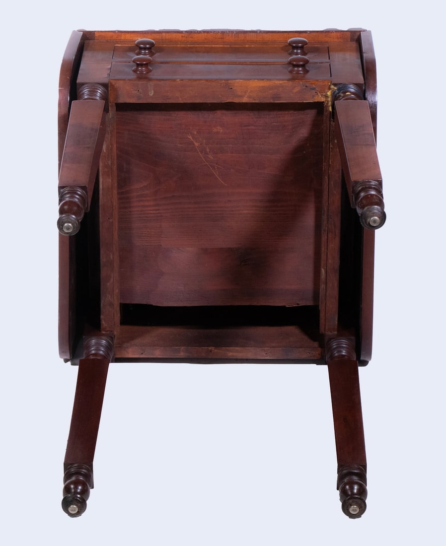 SHERATON MAHOGANY DROP LEAF STAND - 5