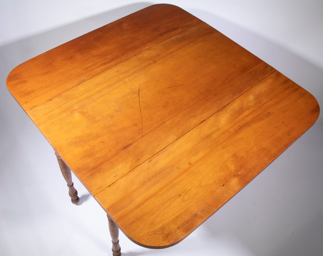 BIRCH & MAPLE DROP-LEAF DINING TABLE - 2