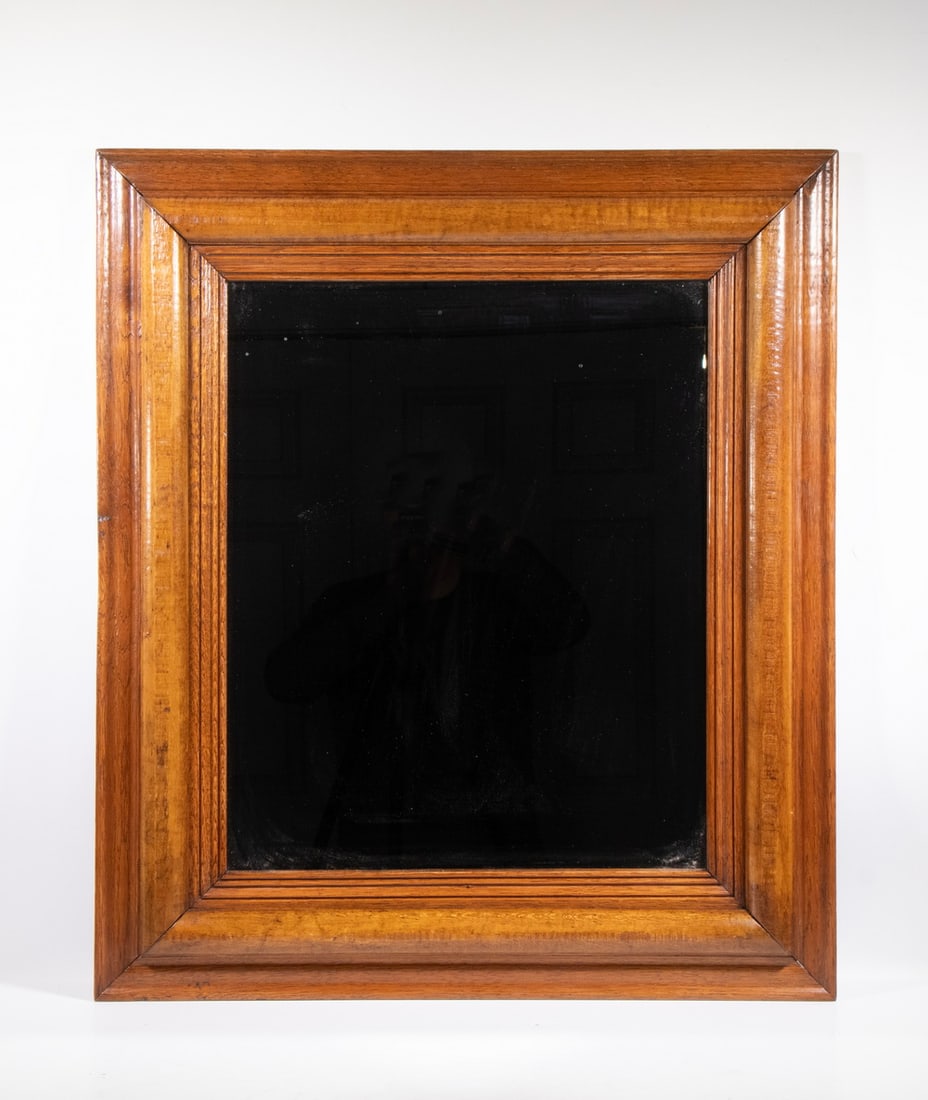 OAK FRAMED WALL MIRROR (1 of 1)