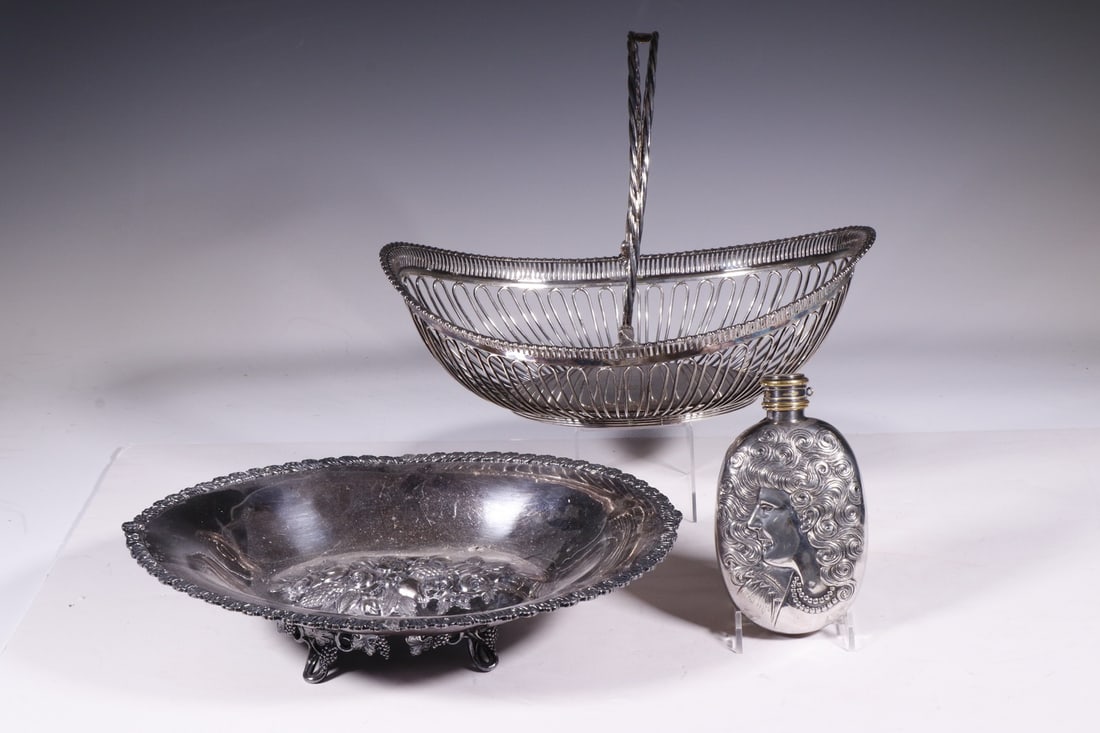 (3 PC) SILVER-PLATE LOT (1 of 4)