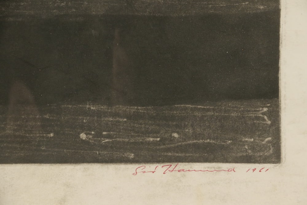 AQUATINT SIGNED SID HAMMOND, 1961 - 2