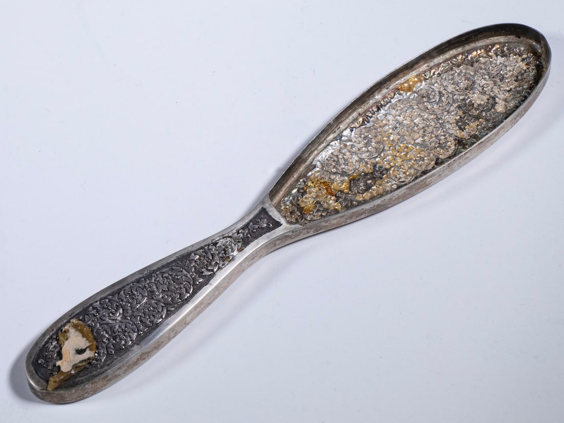 (8 PC) SILVERPLATE VANITY SET - 3