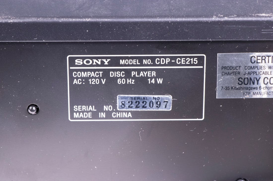 SONY COMPACT DISC PLAYER CDP-CE215 - 4
