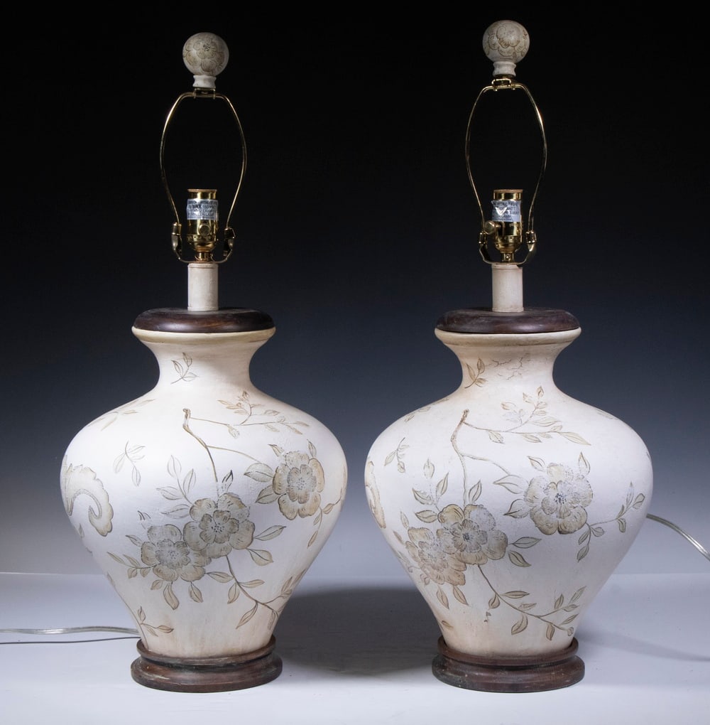 PR POTTERY TABLE LAMPS (1 of 2)