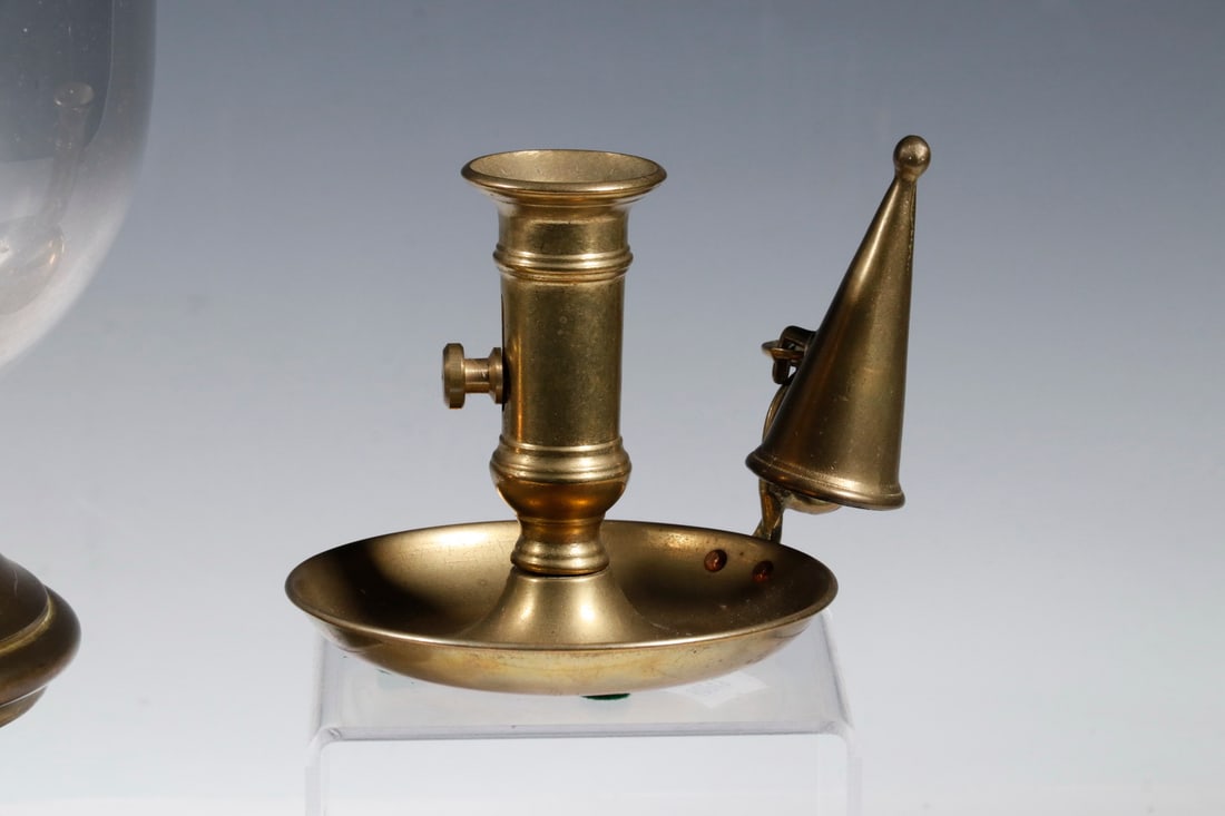 (2) BRASS CANDLE HOLDERS - 2