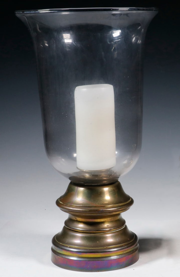 (2) BRASS CANDLE HOLDERS - 3