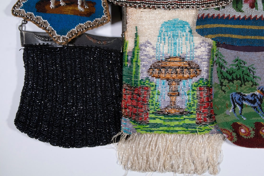 (9) ASSORTED BEADED BAGS - 3