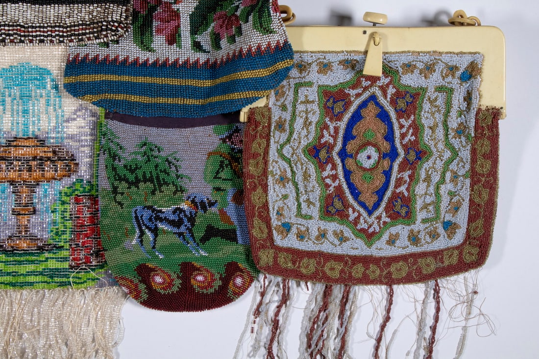 (9) ASSORTED BEADED BAGS - 4