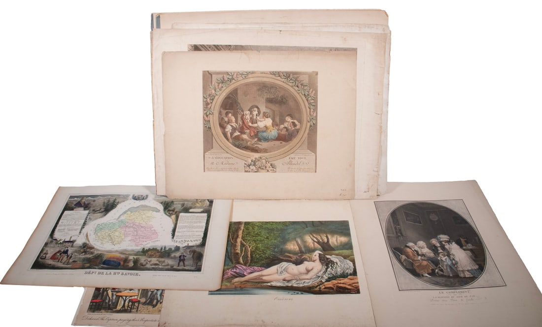 COLLECTION OF (23) 18TH C. ENGLISH & FRENCH PORTRAIT PRINTS (1 of 3)