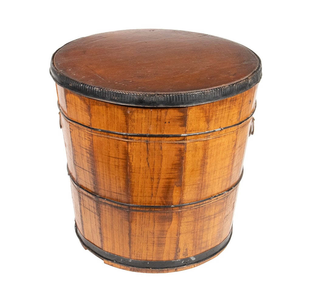 IRON BANDED COVERED BUCKET (1 of 2)
